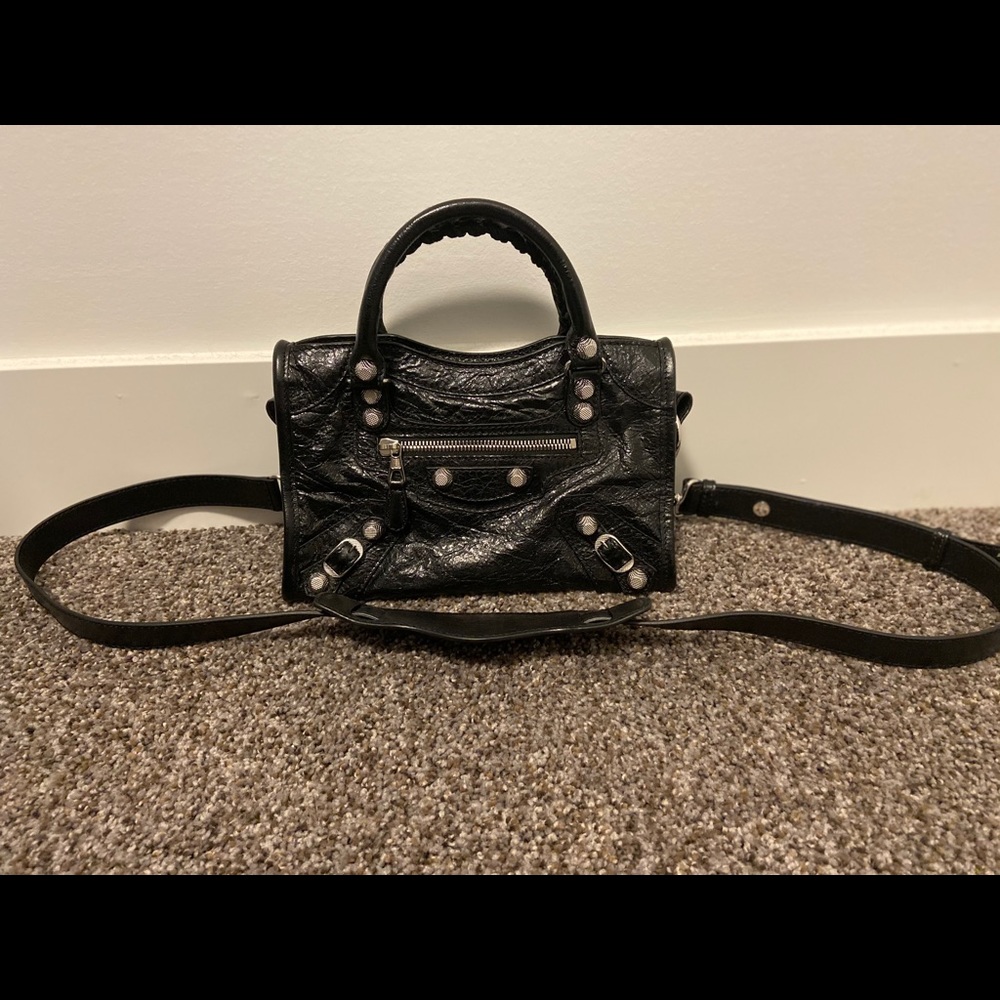 NWT Balenciaga Mini City Giant Black/Silver